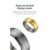 Health Smart Ring for Men Bluetooth IP68 Waterproof Fitness Tracker, Sleep & Step Monitoring, Stylish Sport Rings for Men