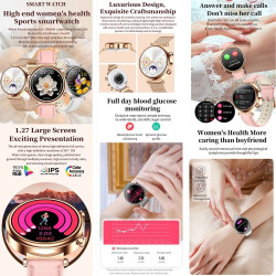 Fashionable Non- invasive blood glucose smart watch