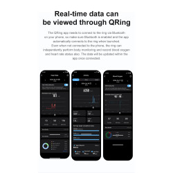 Health Smart Ring for Men Bluetooth IP68 Waterproof Fitness Tracker, Sleep & Step Monitoring, Stylish Sport Rings for Men
