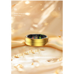 Health Smart Ring for Men Bluetooth IP68 Waterproof Fitness Tracker, Sleep & Step Monitoring, Stylish Sport Rings for Men