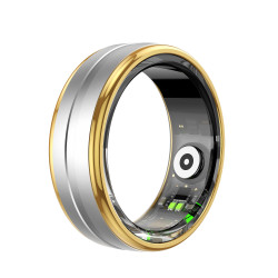 Health Smart Ring for Men Bluetooth IP68 Waterproof Fitness Tracker, Sleep & Step Monitoring, Stylish Sport Rings for Men
