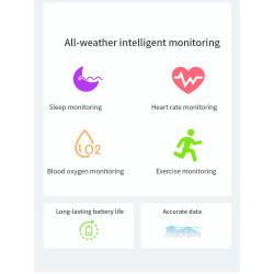 Inteligente Smartring Heart Rate Fitness tracker Health Blood Oxygen Sport Sleeping Monitor