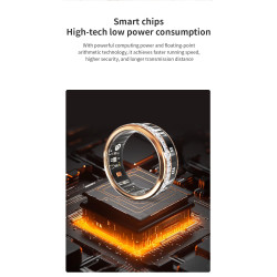Inteligente Smartring Heart Rate Fitness tracker Health Blood Oxygen Sport Sleeping Monitor