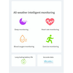 Smart Ring, Smart Ring Health Tracker Sleep Monitoring Step Counter, IP68 Waterproof Intelligent Wearable Device