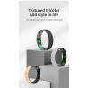 Smart Ring, Smart Ring Health Tracker Sleep Monitoring Step Counter, IP68 Waterproof Intelligent Wearable Device
