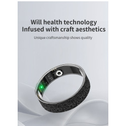 Smart Ring, Smart Ring Health Tracker Sleep Monitoring Step Counter, IP68 Waterproof Intelligent Wearable Device