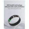 Smart Ring, Smart Ring Health Tracker Sleep Monitoring Step Counter, IP68 Waterproof Intelligent Wearable Device