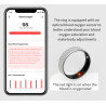 Smart Ring, Smart Ring Health Tracker Sleep Monitoring Step Counter, IP68 Waterproof Intelligent Wearable Device