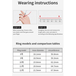 Smart Ring, Smart Ring Health Tracker Sleep Monitoring Step Counter, IP68 Waterproof Intelligent Wearable Device
