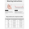 Smart Ring, Smart Ring Health Tracker Sleep Monitoring Step Counter, IP68 Waterproof Intelligent Wearable Device